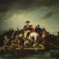 Washington's famous crossing of the Delaware River