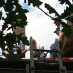 It was a hot day. But a family needed a new roof.