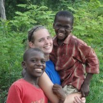 Sarah Jo on a previous mission trip to Haiti. 