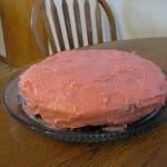 A plainer version of my Xtra Special Celebration cake, but the candy is in the icing.