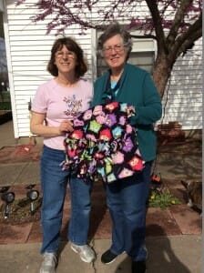 Thanks to my friend Pam who started me on the idea of prayer blankets as a tool to let children know we are praying for them.