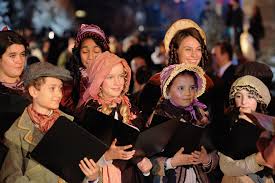 Christmas carolers