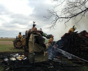 Duke's wood burner fire.