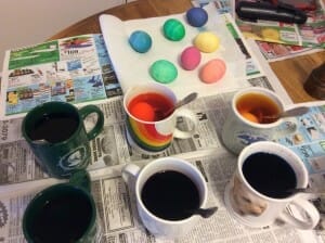 I love to dye Easter eggs!