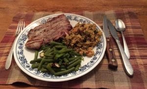 Cornbread dressing - perfect with prok chops and green beans almondine