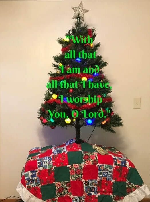Christmas Creativity: "All That I am and all that I have, I worship You, O Lord."