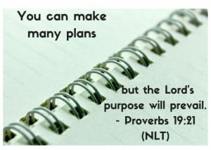 Proverbs 19:21 - You can make many plans