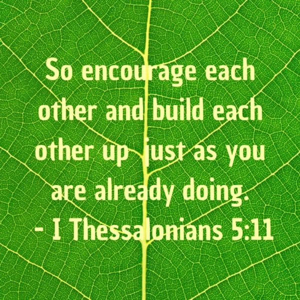 Church life - encourage one another