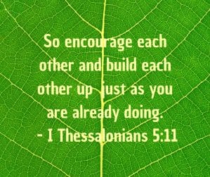 Church life - encourage one another