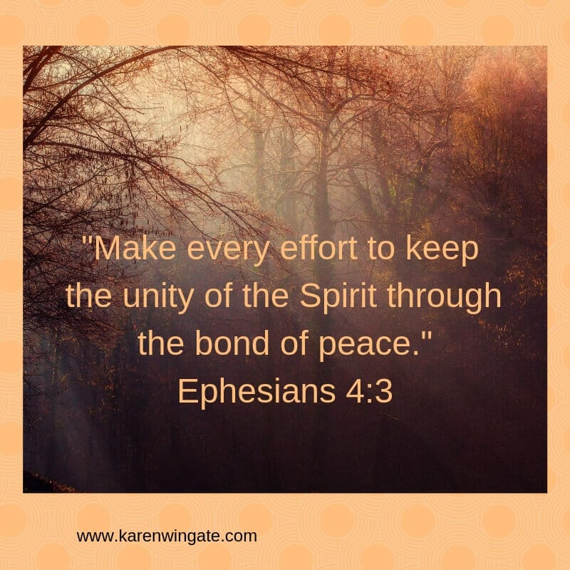 Keep the Unity - Ephesians 4:3
