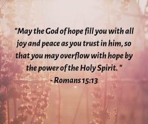 Romans 15:13 - God of hope