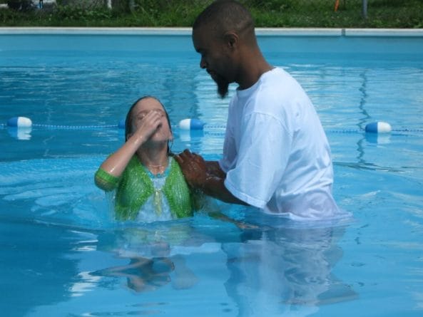 Seeing someone accept Christ in baptism is a thrilling moment.