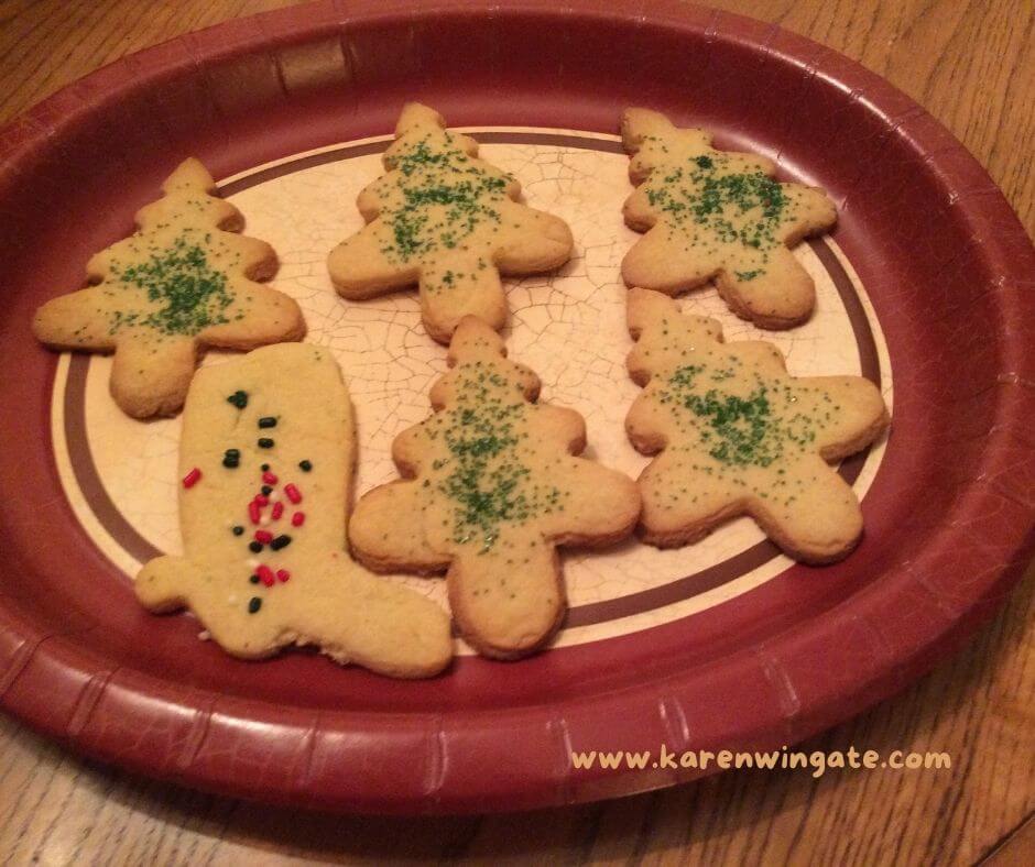 Christmas cutout cookies