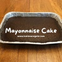 Mayonnaise Cake