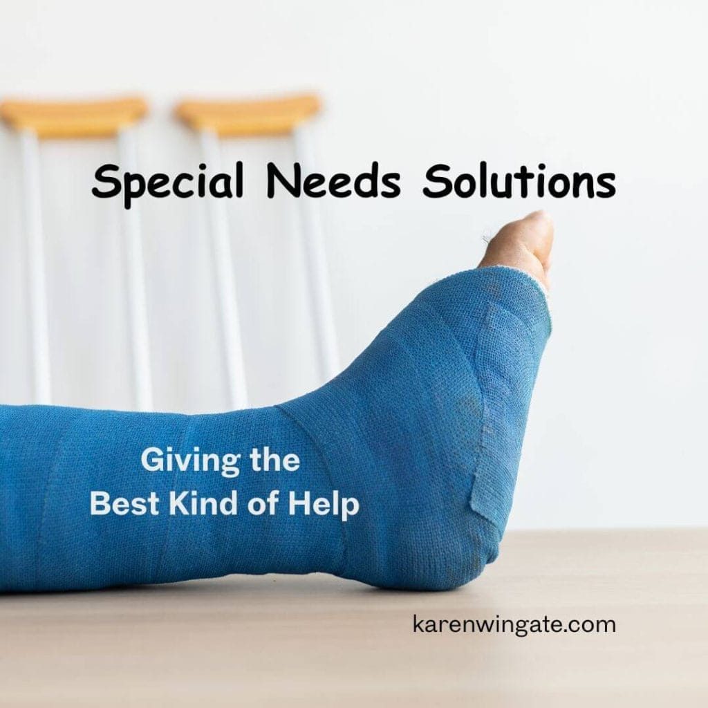 Special Needs Solutions: Giving the Best Kind of Help karenwingate.com